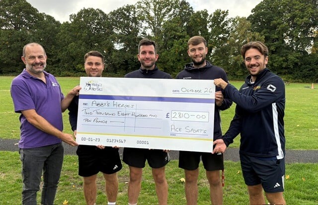 Featured image for Ace Sports fundraises over £2800 for Abby’s Heroes with action-packed fundraising events